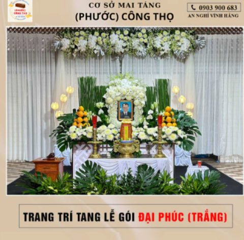 TRANG TRÍ TANG LỄ-GÓI ĐẠI PHÚC TRẮNG